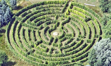 Ein außergewöhnliches Heckenlabyrinth in Deutschland